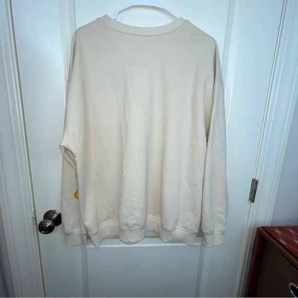 looney tunes graphic sweatshirt ivory Sz XXL - Picture 5 of 14